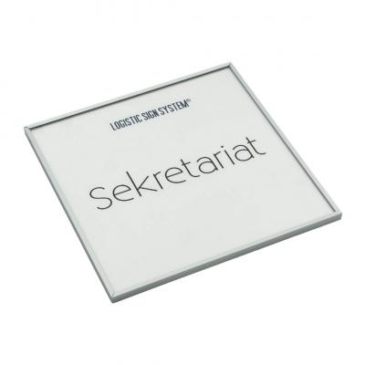 Tuerschild Tenuis 150 mm  Aluminium Acryl